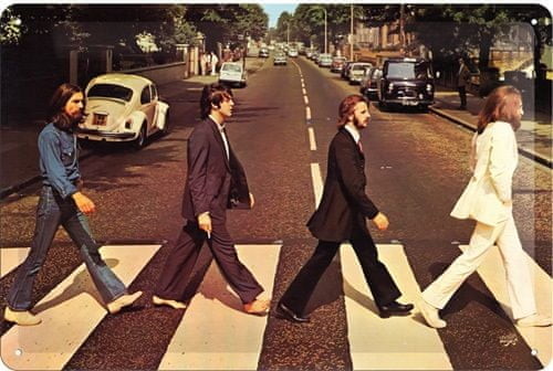 Postershop Blaszany znaczek Beatles Abbey Road