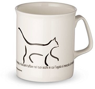 Meditathe - Polo Sud Medi tathe kubek z sentencją przez Charlesa Baudelaire (na włoski) 195