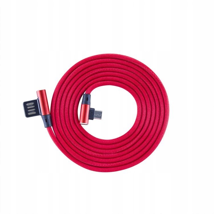 Kabel Usb microUSB Sbox 1,5m 90° czerwony