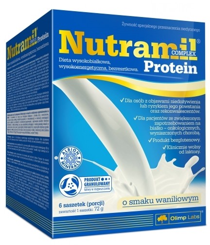 Olimp Laboratories Olimp Nutramil Complex PROTEIN x6 saszetek (porcji) o smaku waniliowym