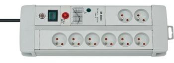 Brennenstuhl Listwa zasilająca Listwa przeciwprzepięciowa Premium Line DUO 30kA 8x230V jasnoszara 3m 1256554828 1256554828