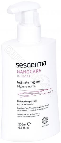 SesDerma Laboratories Nawilżający płyn do higieny intymnej - Laboratories Nanocare Intimate Hygiene Gel Nawilżający płyn do higieny intymnej - Laboratories Nanocare Intimate Hygiene Gel