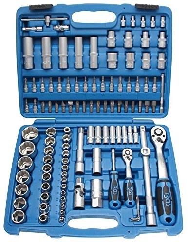 BGS nasadka na klucz nasadowy komplet 6,3 i 12,5 MM, 108-częściowy, 1 sztuki, 2298