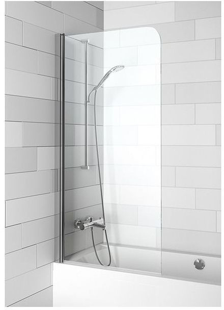 Riho Novik Z107 Parawan nawannowy jednoczęściowy 75x150 cm profile aluminiowe szkło przezroczyste z powłoką Shield GZT9300075