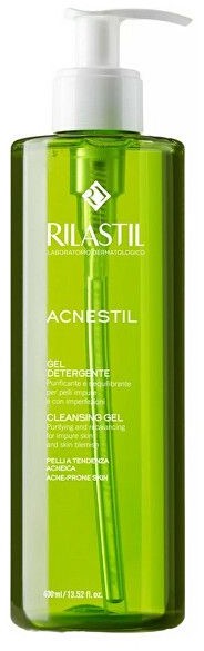 Rilastil Acnestil Żel myjący do skóry mieszanej i tłustej Clean sing Gel) Objętość 200 ml)