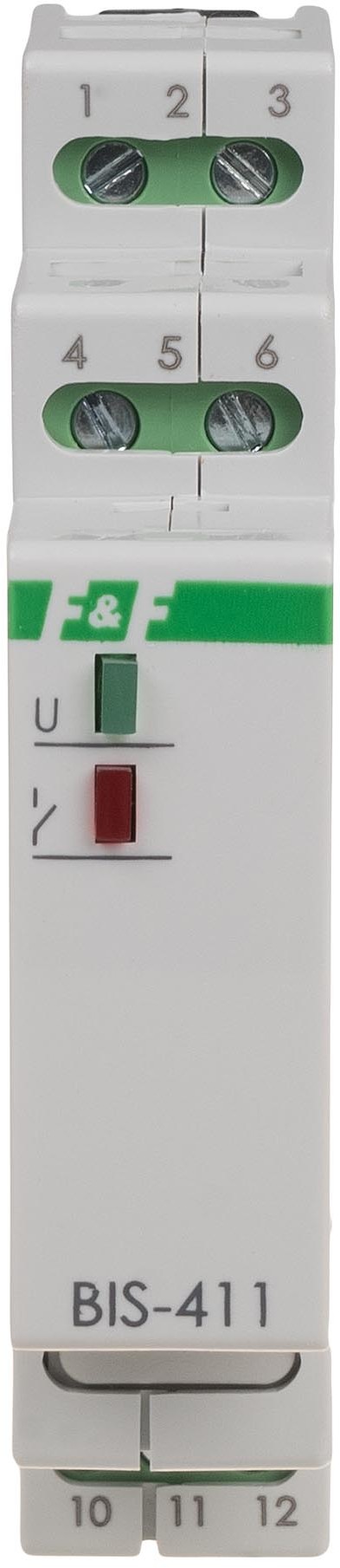 F&F Przekaźnik-bistabilny-z-pamięcią-montaż-na-szynie-DIN-24V-AC-DC-z-przekaźnikiem-inrush-160A-20ms-BIS-411Mi-24V BIS-411Mi-24V