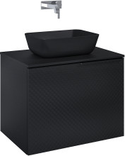Elita 168386 SZAFKA GLAM 70 1S+1S BLACK MATT PDW