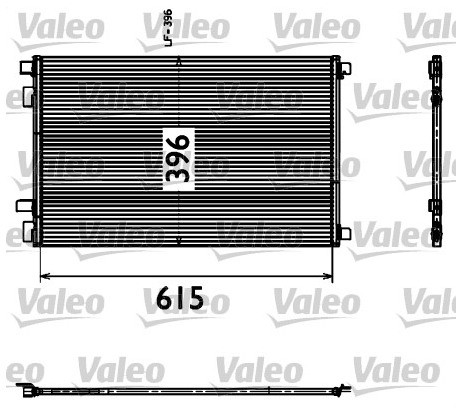 VALEO Skraplacz, klimatyzacja 817608