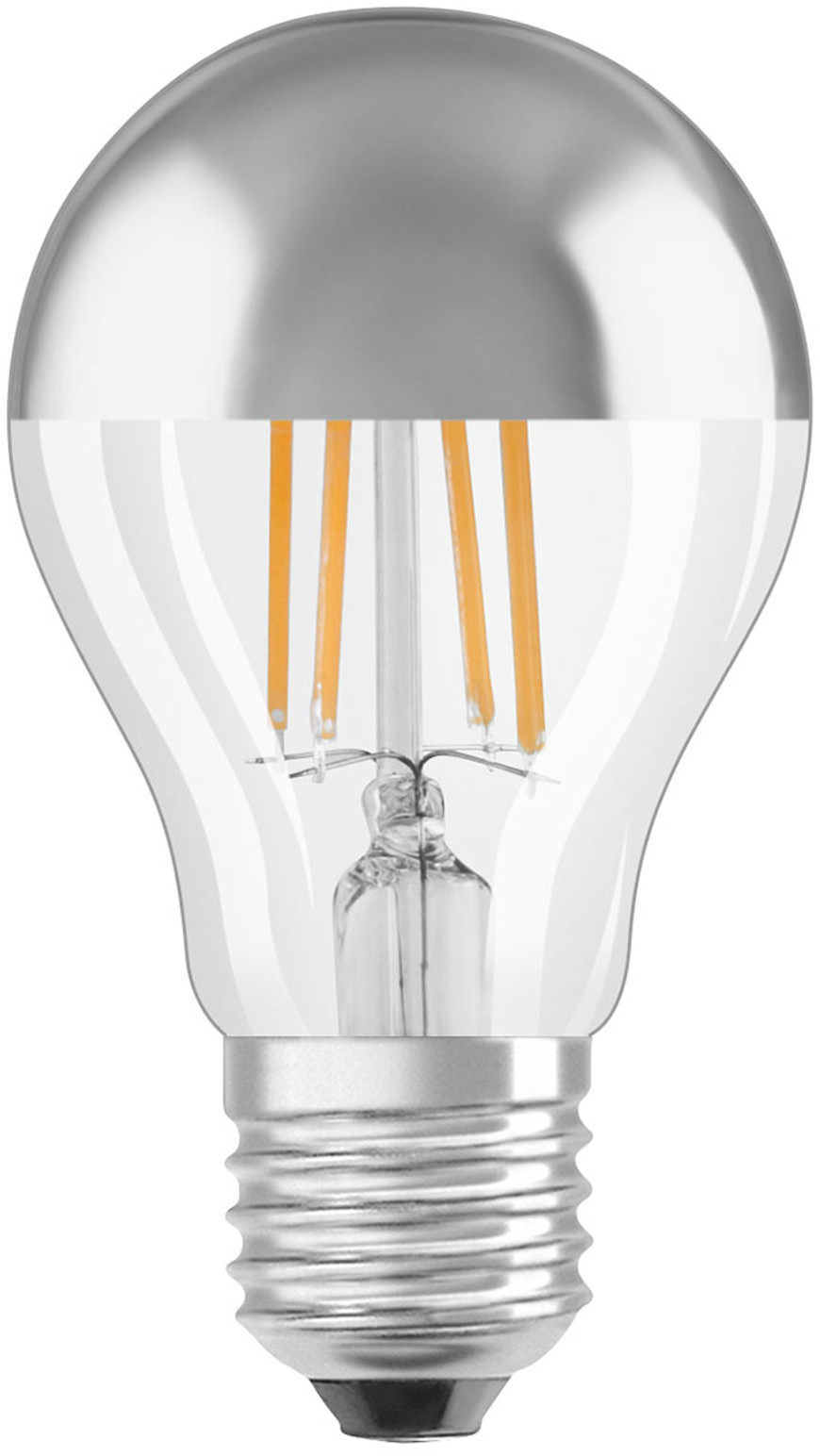 Osram żarówka LED E27 Mirror silver 4W ciepła biel