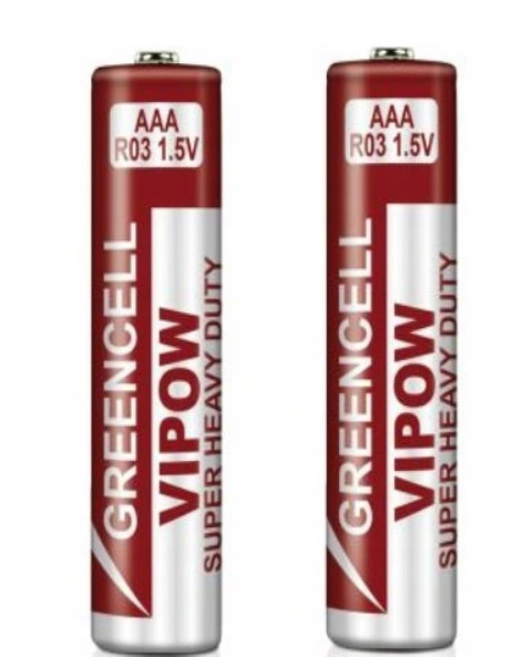 Vipow Baterie GREENCELL paluszek R03 AAA 1,5V 2szt. 617