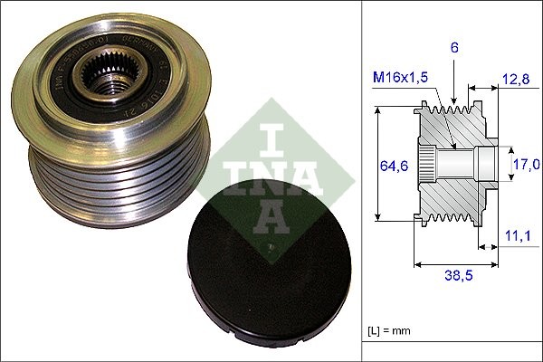 INA Alternator - sprzęgło jednokierunkowe INA 535 0201 10