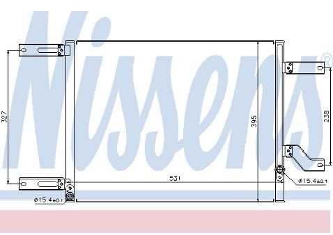 NISSENS Chłodnica klimatyzacji - skraplacz 94608