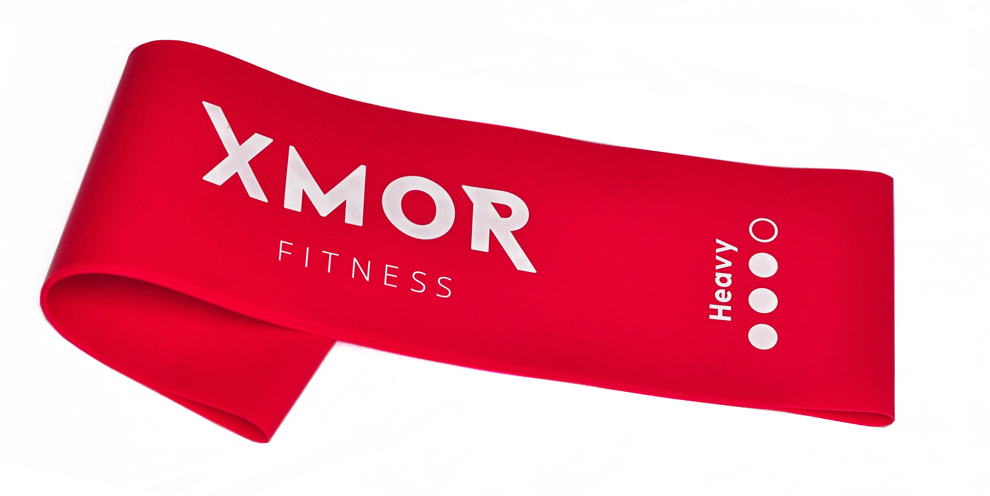 XMOR FITNESS Guma oporowa MINI BAND SZEROKA ciężka XMOR czerwona)