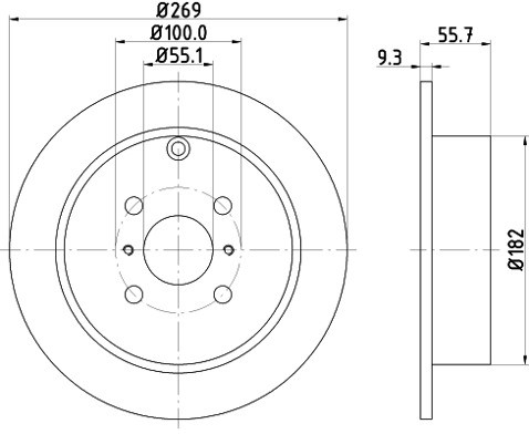 HELLA PAGID Tarcza hamulcowa PAGID 8DD355110-491