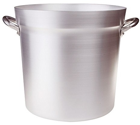 Pentole Agnelli pentole agnelli pomidora garnek do gotowania z 2 uchwytami, typ Nord, aluminium, srebrny FAMA85BS34