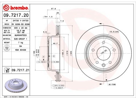 BREMBO 09.7217.21