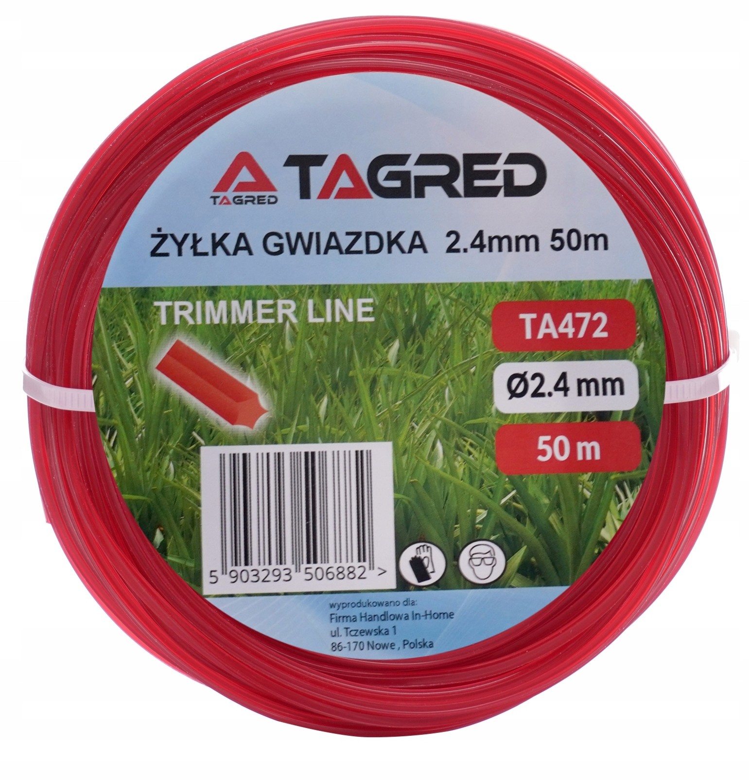 top Żyłka Do Kosy Spalinowej Gwiazdka 2.4mm 50m, Mocna