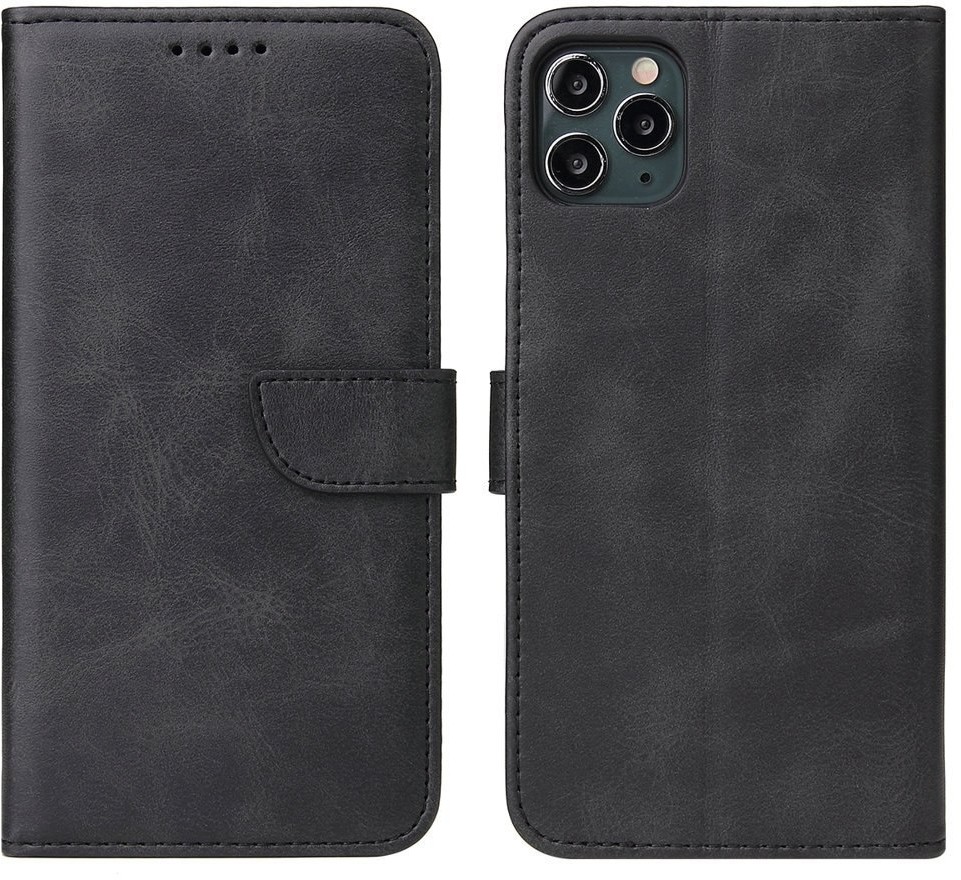 Hurtel Futerał etui portfel z klapką do iPhone 11 Pro Max czarny