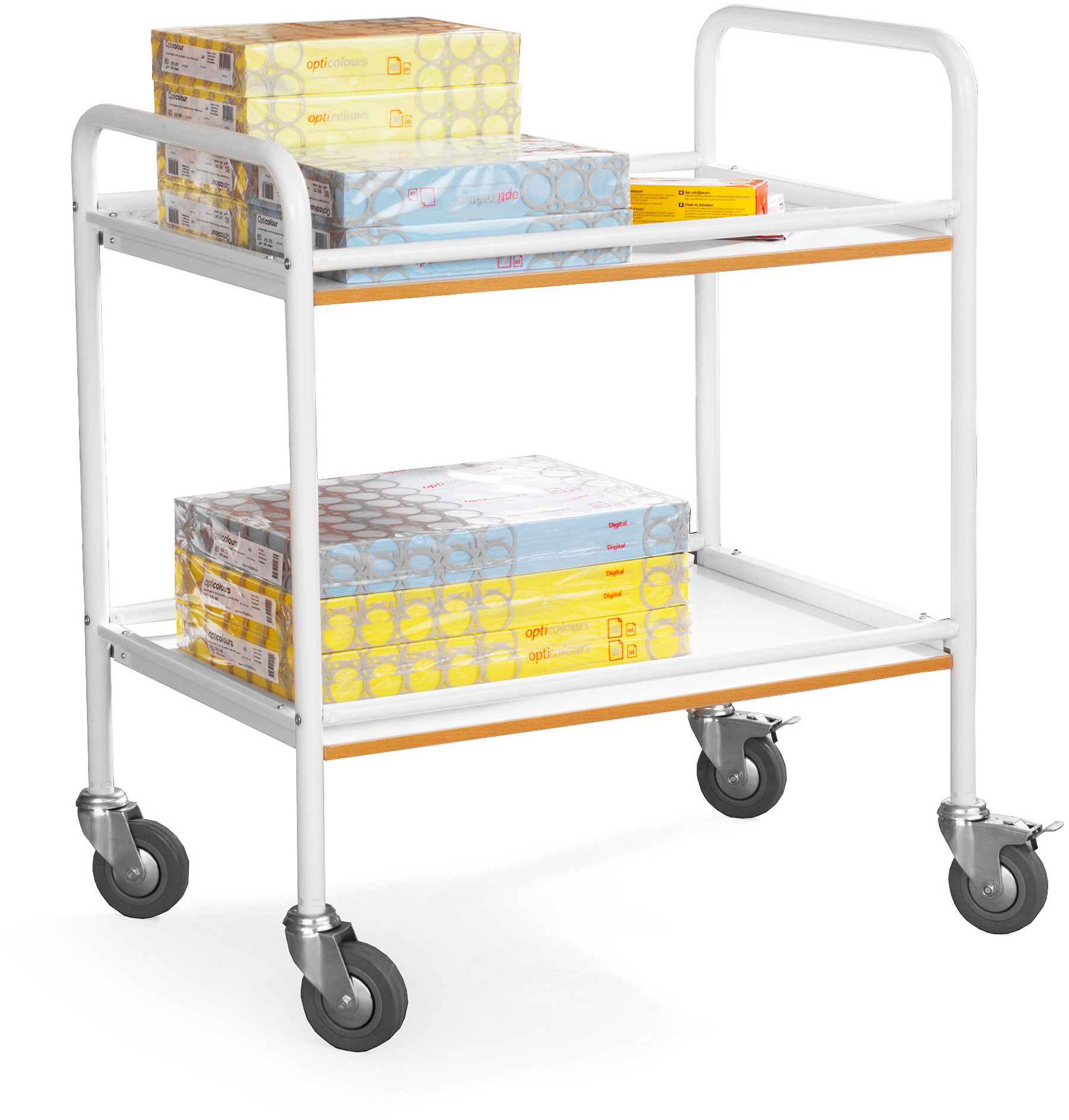 AJ Produkty Wózek z półkami, 2 półki, 100 kg, 750x500x910 mm