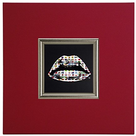ERGO-PAUL Ergo-Paul World Kiss, Paper/ECO Leather/Wood, 40.0 x 40.0 x 1.5 cm IGP5843-E1-80CR6-40x40x1,5