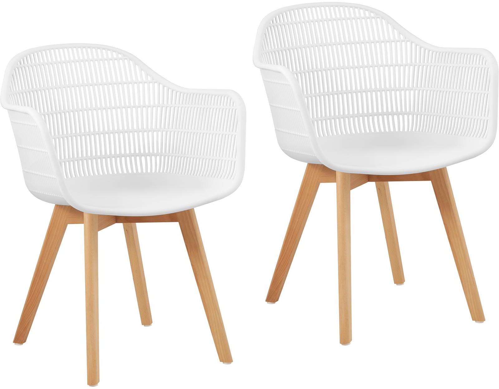 Fromm & Starck Krzesła 2 szt do 150 kg siedziska 490 x 450 x 450 mm białe STAR_SEAT_34