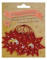 Happyross Zawieszki na choinkę 5 szt HORSES - 40594