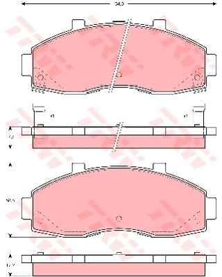 TRW KFZ Ausruestung GmbH) KFZ Ausruestung GmbH) GDB3263 GDB3263
