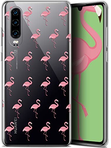 Caseink Etui ochronne do Huawei P30, ultracienkie, motyw: flamingi CRYSPRNTP30FLAM