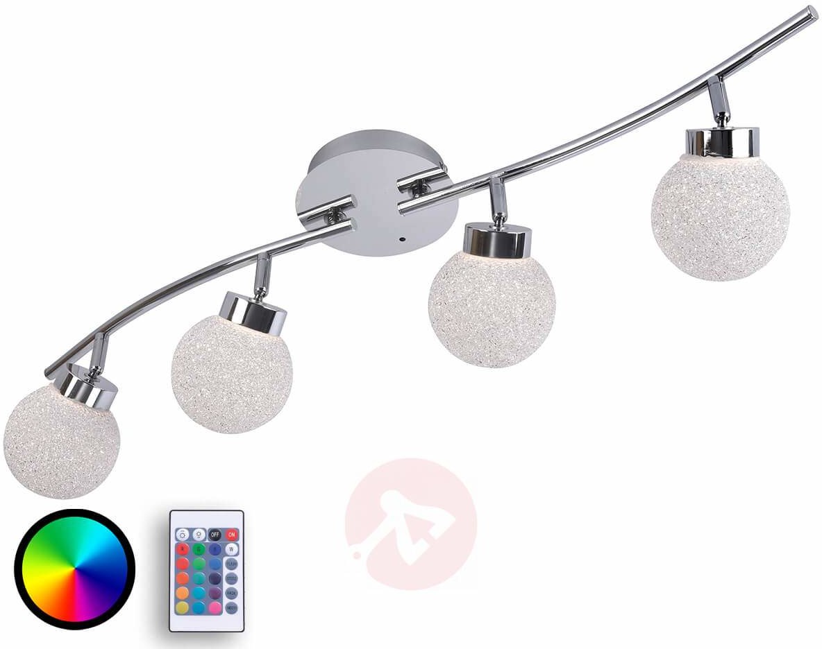 Połyskująca lampa sufitowa Miko, LED RGBW, ZS