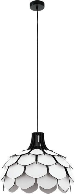 Eglo Morales 98316 lampa wisząca zwis oprawa 1x60W E27 biała/czarna Morales 98316 lampa wisząca zwis oprawa 1x60W E27 biała/czarna