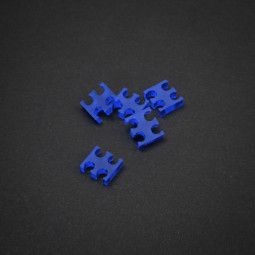 King Mod Services Mod Services 4-szczelinowy grzebieniowy kabel 3 mm mały niebieski zestaw 5 sztuk 4250144802114