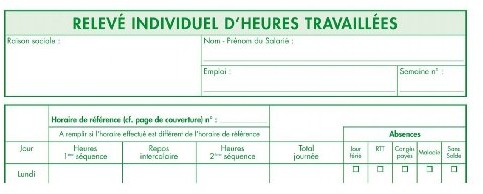 Exacompta teczka, 12 zeszytów RTT rejestracji czasu pracy 297 X 210 MM 50 P DUPLI - 13136E