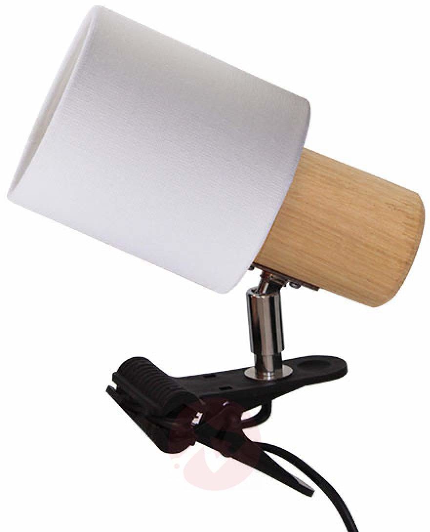 SpotLight Nowoczesna lampa Clampspots z klipsem, biały klosz