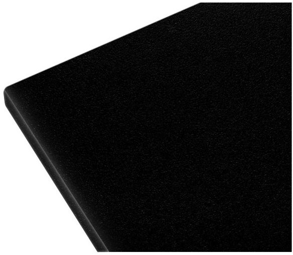 Biuro Styl Blat laminowany 60 x 2 8 x 305 cm czarny matowy