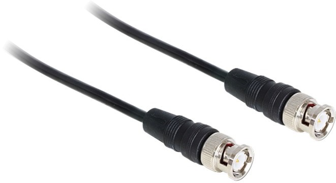 Delock 82098 kabel koncentryczny 0,2 m BNC Czarny
