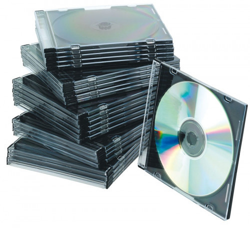 NoName Pudełko na płytę CD/DVD slim 25szt przeźroczyste 5706002022105