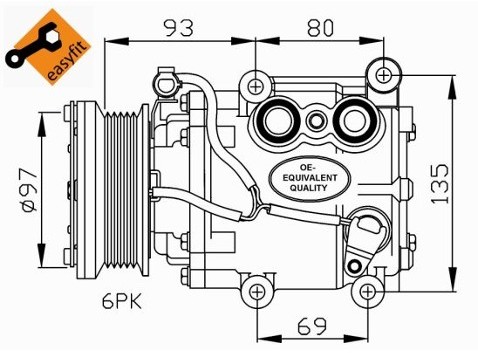 NRF Kompresor, klimatyzacja NRF 32247