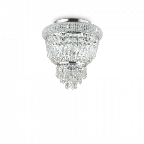 Ideal Lux Plafon Dubai PL3 207162 klasyczna oprawa sufitowa w kolorze chromu 207162
