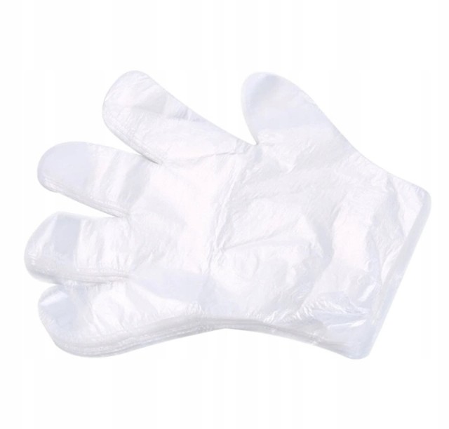Rękawice Ochronne Hdpe Foliowe Mocne 100szt rozm L