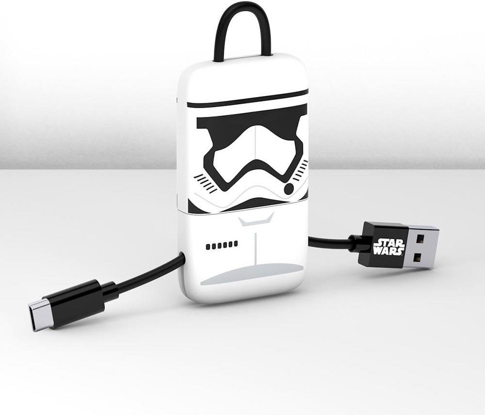 Tribe Kabel microUSB TRIBE Star Wars: Przebudzenie Mocy - Stormtrooper, Keyline, 0.22 m