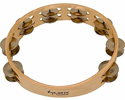 Tycoon Percussion Percussion TBW-10DBB dwurzędowy drewniany tamburyn mosiężny dżingle TBW-10DBB