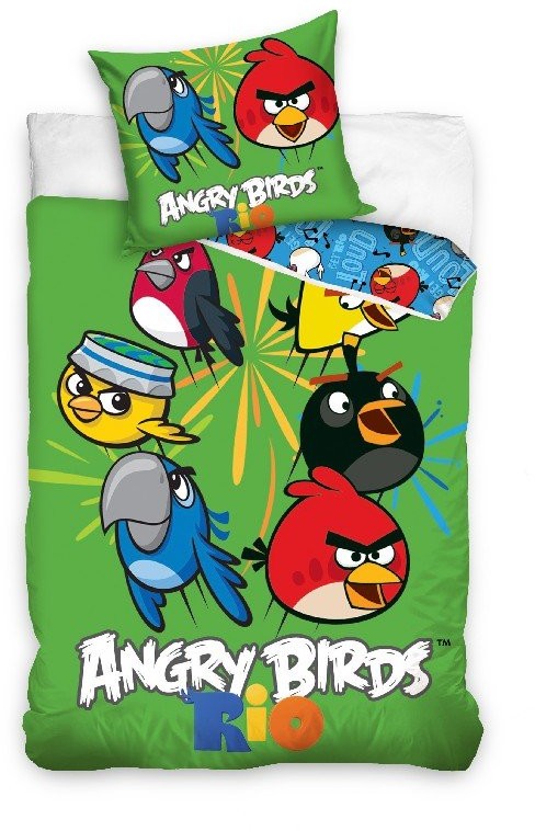 Carbotex Angry Birds, Pościel dziecięca, 160x200 cm