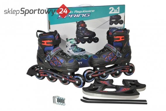 Axer ŁYŻWOROLKI 2W1 SPRING ROZM M(35-38) A23907-M