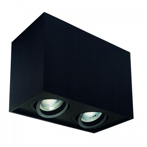 Spectrum CHLOE DUO Czarna regulowana 2xGU10 IP20 prostokątna Downlight SLIP005036 SLIP005036