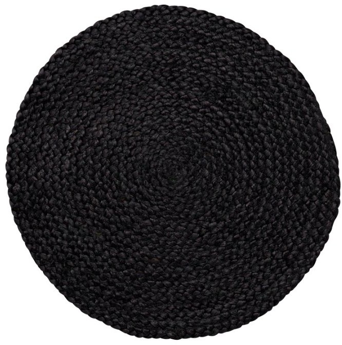 SÖDAHL Sodahl ITS ALL NATURAL Okrągła Podkładka na Stół pod Naczynia z Konopii 35 cm 6 Szt. Grafitowa 727179