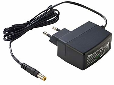 PremiumCord Uniwersalny zasilacz sieciowy 230 V/24 V/0,5 A DC, adapter sieciowy AC/DC, adapter do routerów i innych urządzeń 24 V, wtyczka wyjściowa 5,5 mm/2,1 mm ppadapter-149