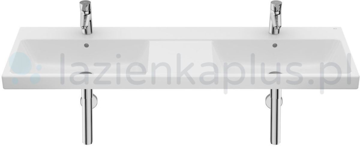Фото - Умивальник Roca Gap Umywalka wisząca podwójna 140x46 cm z powłoką biała A3270MUS00  