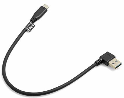 System-S 57155887 Typ C USB 3.0 wtyk kątowy (M-M), 25 cm