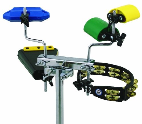 LP Latin Percussion uchwyt Mini Rack Everything, zwarta konstrukcja, stalowy stelaż chromowany, lp472 LP472