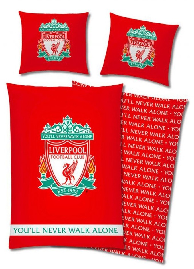 Pościel bawełniana FC Liverpool, 140 x 200 cm, 70 x 90 cm